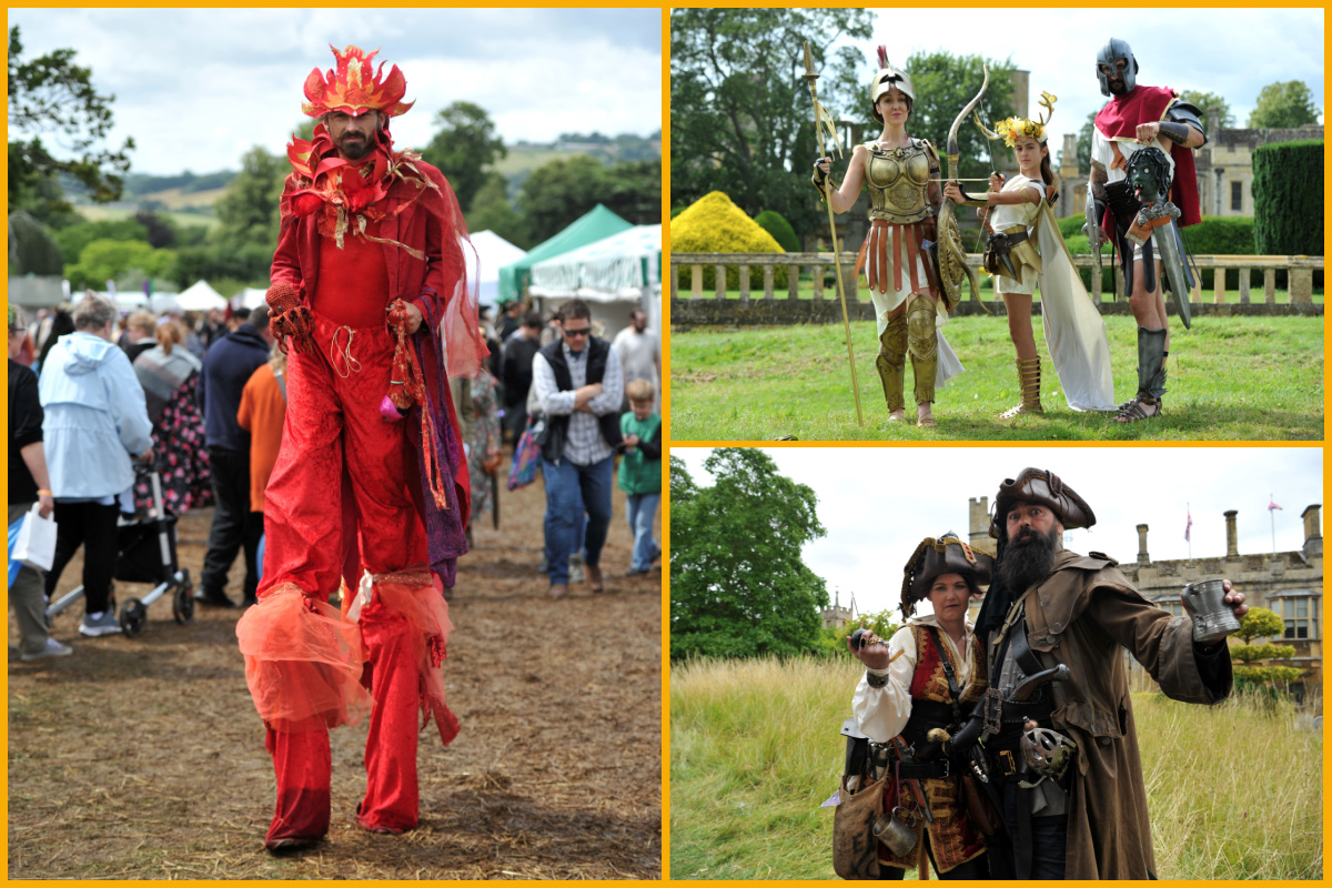 People dressed up at Fantasy Forest Festival at Sudeley Castle, image by Mikal Ludlow Photography